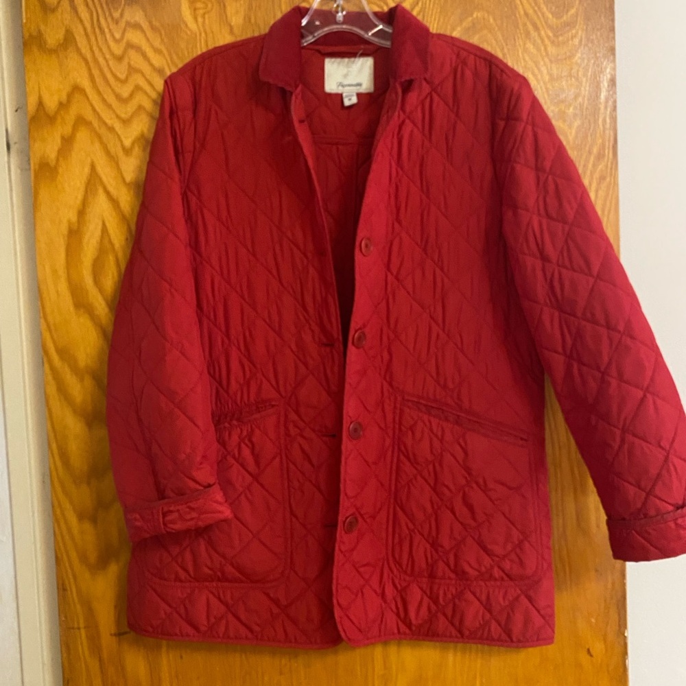 Faconnable Red Quilted Jacket (barn jacket)